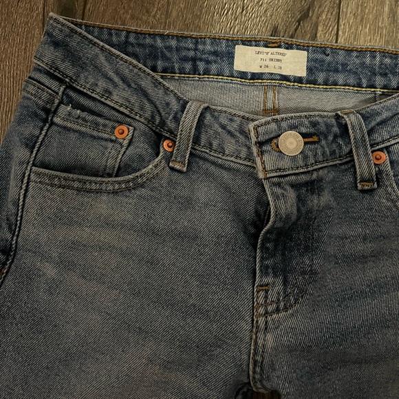 🌊 LEVI'S 711 MID RISE SKINNY JEANS - Picture 2 of 6